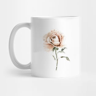 Single Peach Rose Mug